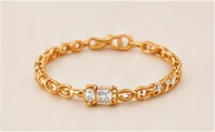 Pulsera de oro con diamantes, Yensid Jewelry