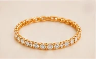 Pulsera tennis de oro 14k con diamantes, Yensid Jewelry